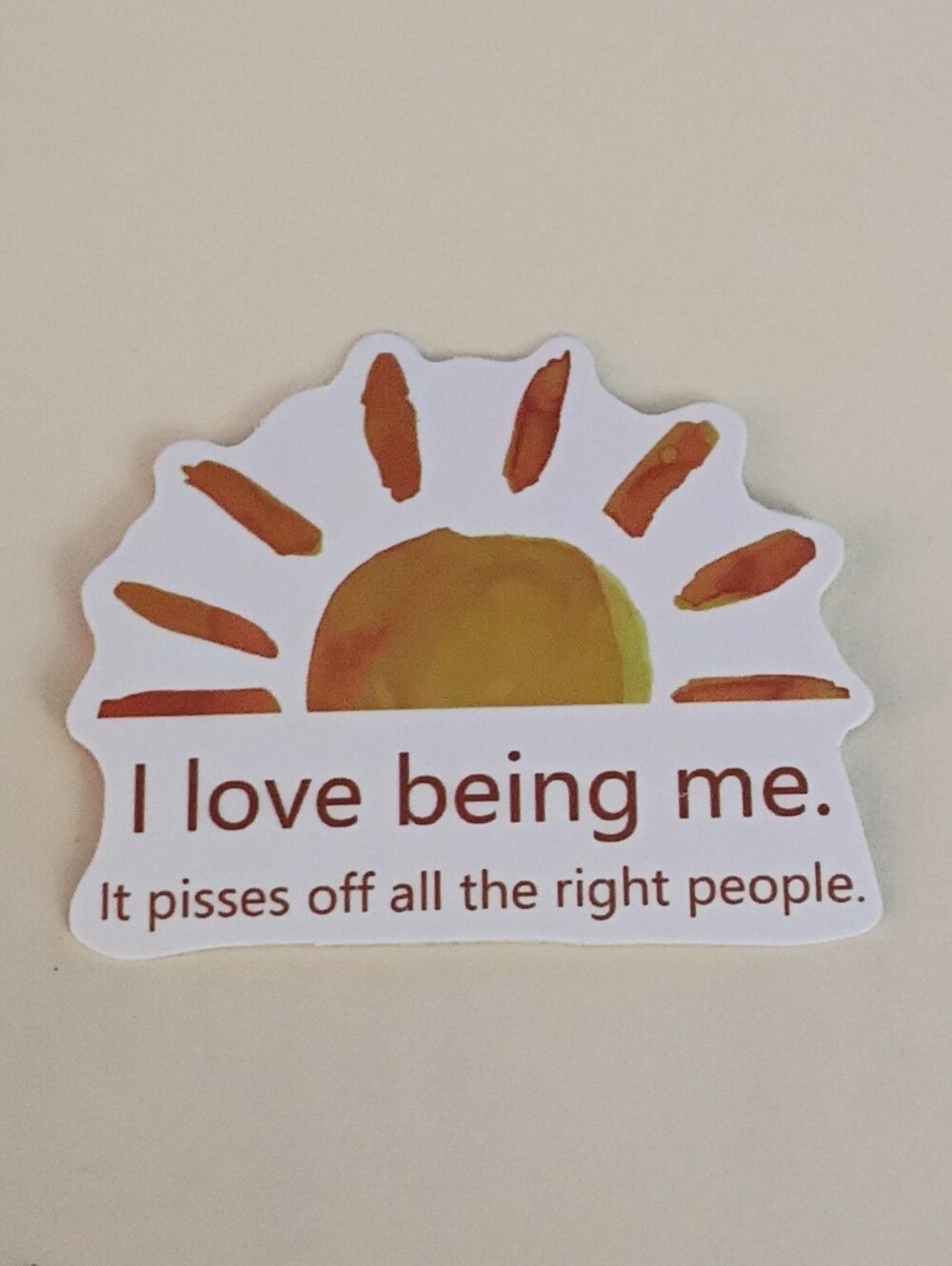 10/$10 Stickers - I Love Being Me. It Pisses Off All The Right People. Sunshine